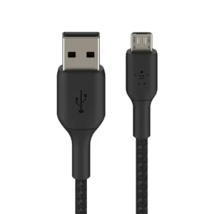 Belkin BoostCharge Braided USB-A to Micro-USB Cable 3.3-foot (1 meter) cable, available in black