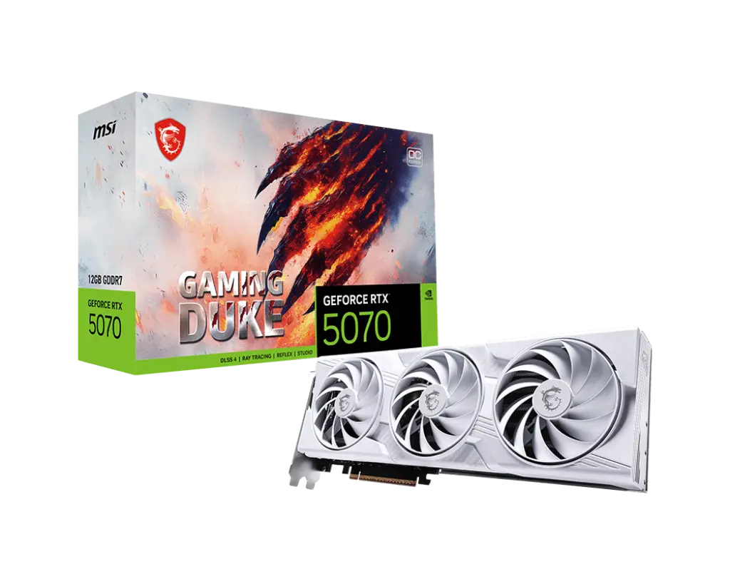 MSI GeForce RTX™ 5070 12G GAMING DUKE 3X OC WHITE