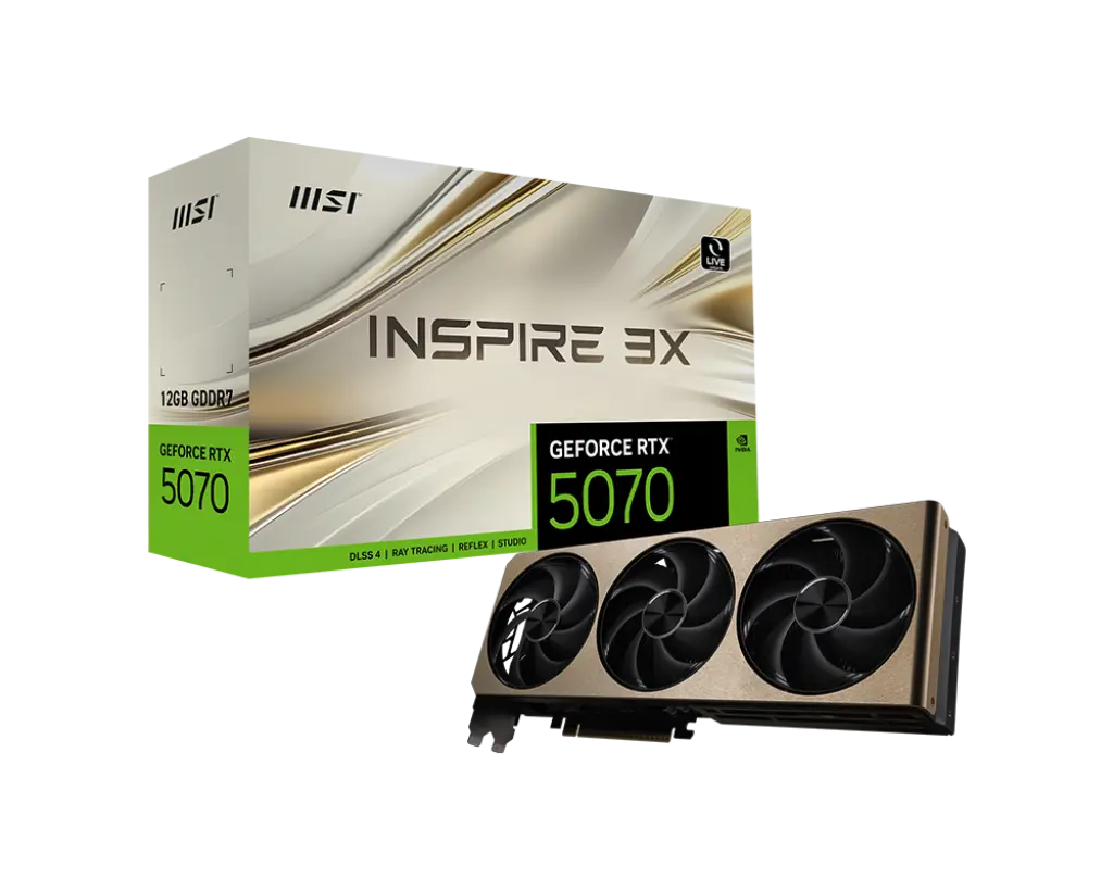 MSI GeForce RTX™ 5070 12G INSPIRE 3X