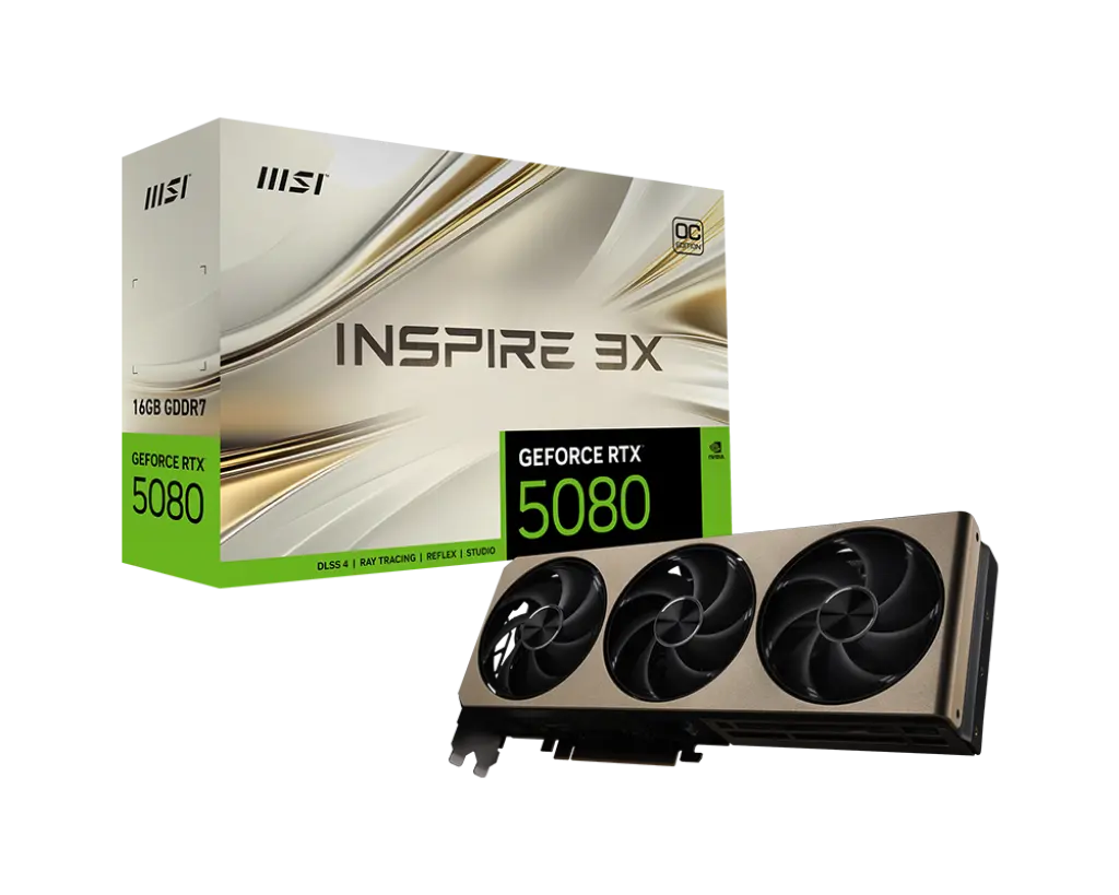 MSI GeForce RTX™ 5080 16G INSPIRE 3X OC
